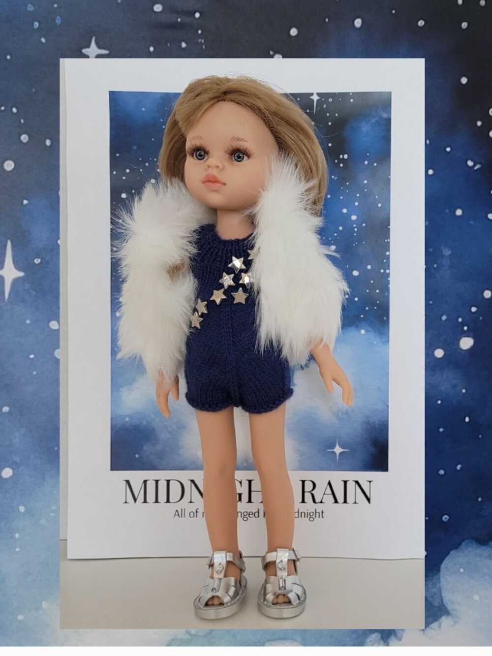 New OOAK Taylor Swift Inspired Midnight Rain 32cm Paola Reina Doll Package